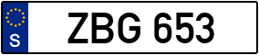 Trailer License Plate